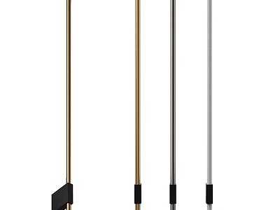 Abstract Modern Floor Lamp With Unique Design Metal Pole And Multiple Colors For Home Decor 3d model