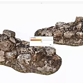 Stone Wood Decorative Pieces With Natural Rough Texture For Home Decor