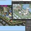 Aerial Planning of Modern Urban Residential Complex with High Rise Buildings River Greenery and Roads