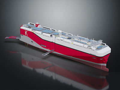 Modern Cargo Ship Large Freighter Transport Ship 3d model