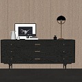 Modern Side Cabinet 3d model