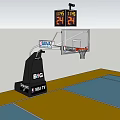 NBA Basketball Hoop Sports Equipment With Backboard 24 Second Shot Clock And BIG NBA TV Logo