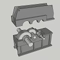 Industrial Mechanical Gear Assembly With Metal Housing And Interlocking Components