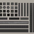 Modern minimalist floor drain minimalist floor drain bathroom components 3d model