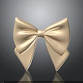 Elegant Light Beige Satin Bow Fashion Accessory for Women Clothing Decoration