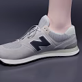 Stylish Gray Sports Shoes With Comfortable Lightweight Design For Everyday Wear