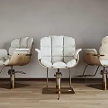 Elegant Modern Massage Chair Design With White Cushions And Wooden Frame