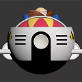 Fun Cartoon Character Riding White Vehicle With Orange Beard Red Yellow Clothes Black Stripes