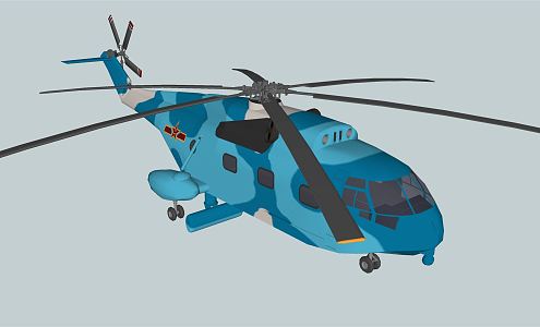 Modern Helicopter 3d model