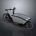 Modern Electric Cargo Bike With Spacious Storage Box And Sleek Design Features
