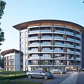 Chinese Arc Building Outdoor Building Resort Homestay Quiet Space 3d model