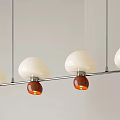 Jellyfish type multi-head chandelier wall lamp 3d model
