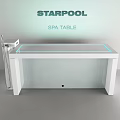 Medical Spa Table For Therapeutic Use In Healthcare Facilities With White Surface And Modern Design