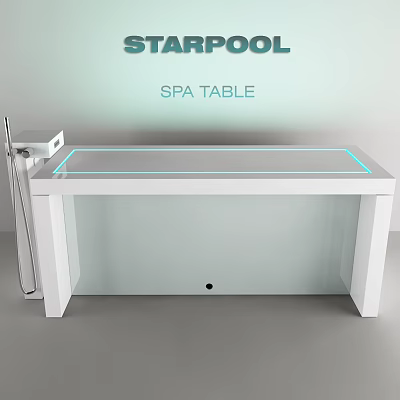 Medical Spa Table For Therapeutic Use In Healthcare Facilities With White Surface And Modern Design 3d model