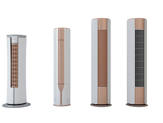 modern air conditioning column air conditioning 3d model