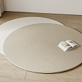 Round carpet carpet 3d model