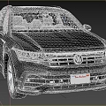 Hyundai Volkswagen Tiguan R car 3d model