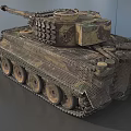 Military Camouflage Armored Tank Featuring Detailed Tracks Turret And Mesh Armor