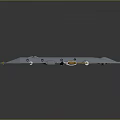 Modern Yacht Water Vehicle Featuring Multi Deck Structure And Detailed Hull Design