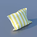 Soft Yellow And White Striped Pillow For Cozy Home Living Room Decor
