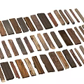 Natural Stone Wood Decorative Strips With Various Colors Textures For Interior Design