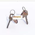Unique Key Shaped Earrings Fashion Jewelry With Decorative Design Details
