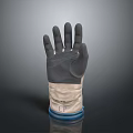 Weapon Tactical Glove With Gray And Off White Design Blue Wrist Edge And CP Logo