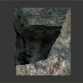 Rock Sculpture Carving With Cave like Structure And Textured Interior Patterns