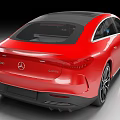 Red Mercedes Benz Car Exterior Design With Stylish Front Grille And Sleek Wheels