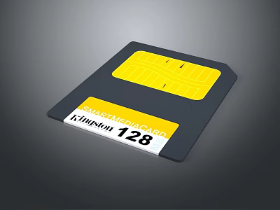 128GB Smarterial High Capacity Memory Card for Mobile Digital Devices Storage 3d model