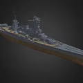 Warship Dreadnought Class Destroyer Battleship Cruise Ship Frigate Ship Carrier Low Face Number Low Model Simple Model Game Movie Class Realistic 3d model