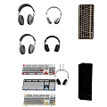 Computer mechanical keyboard wireless headset 3d model