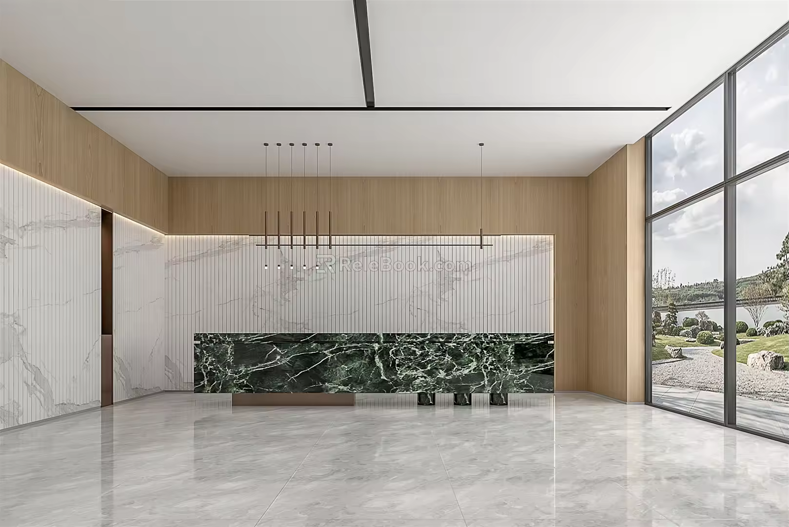 Modern Front Desk Company Front Desk 3d model