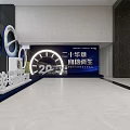 HITACHI Home Appliances Exhibition Display In Modern Hall With Chandelier And Decorative Sculpture