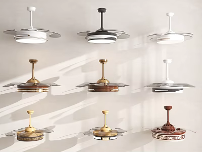 Contemporary Chandelier Collection With Metal Frames And Gold Black White Color Finishes 3d model