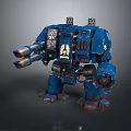 Mech Warrior Mech Soldier Machine Battlearm Mechanical Battlearm Machine Fighter Robot 3d model