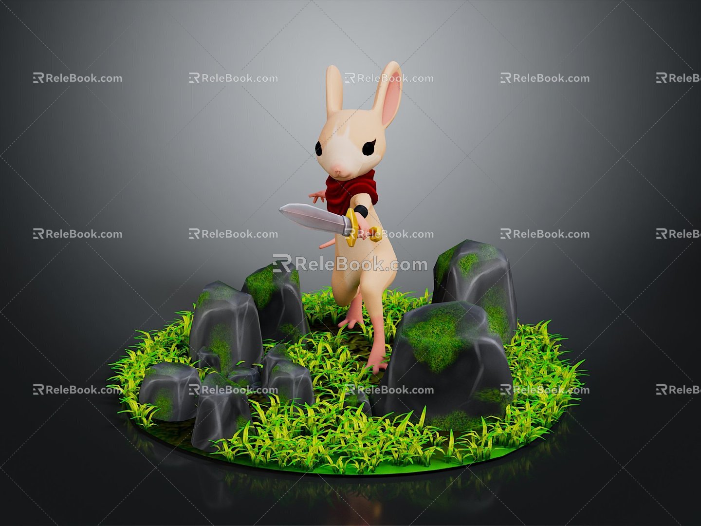 Mouse Wizard Mouse Warlock Cartoon Mouse Animation Mouse Animation Mouse Cartoon Character Cartoon Animal 3d model