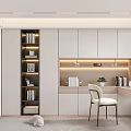Modern Study Simple Study 3d model