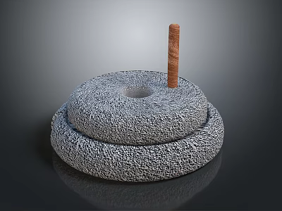 Donkey grinding stone grinding agricultural tools agricultural tools agricultural equipment agricultural facilities equipment 3d model