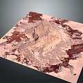 Geography, topography, mountain shape, ridge, ridge, valley, mountain range, canyon, geomorphology, mountain peak, mountain body 3d model