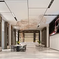 Modern Hall 3d model