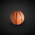 Orange Basketball With Black Stripes As Standard Sports Equipment For Training And Games