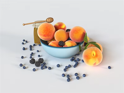 Modern fruit food 3d model