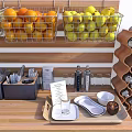 Modern Workbench Bar Service Workbench 3d model