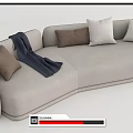 Modern Multiplayer Sofa Character Corner Sofa Seven Character Corner Sofa 3d model