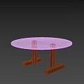 Modern Minimalist Round Coffee Table With Glass Top And Black Legs
