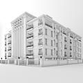 American Single Building 3d model