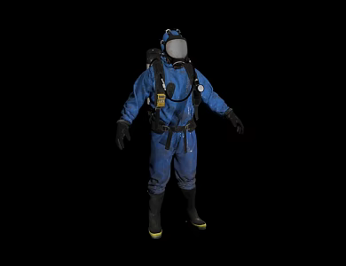Anti-epidemic personnel Biochemical clothing Anti-chemical clothing End-of-the-day survivors Realistic anti-chemical personnel 3d model
