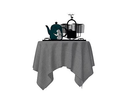 Modern Tea Set Tea Set Combination 3d model Modern Tea Set Tea Set Combination 3d model