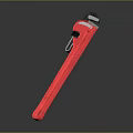 High Quality Red Pipe Wrench As Essential Hardware Tool For Plumbing And Repair Work
